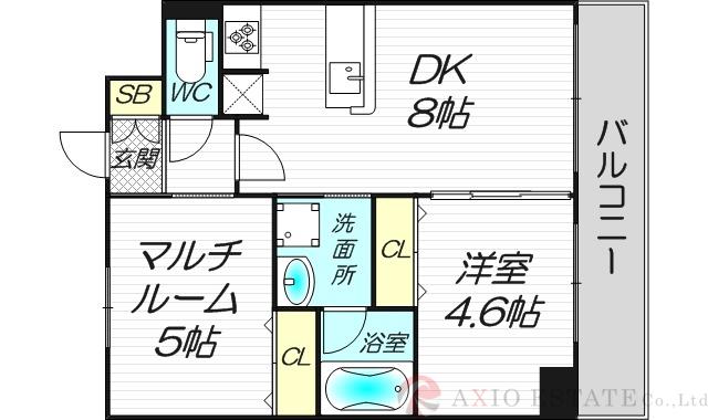 エステムコート新大阪Ⅸグランブライトの間取り