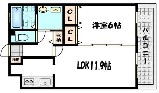 桂河田町の完工年月(2016年3月)築の賃貸マンションの間取り