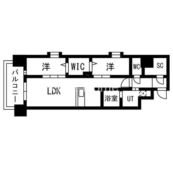 Draw上本町の間取り