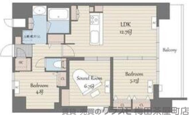 S-RESIDENCE天満橋arの間取り