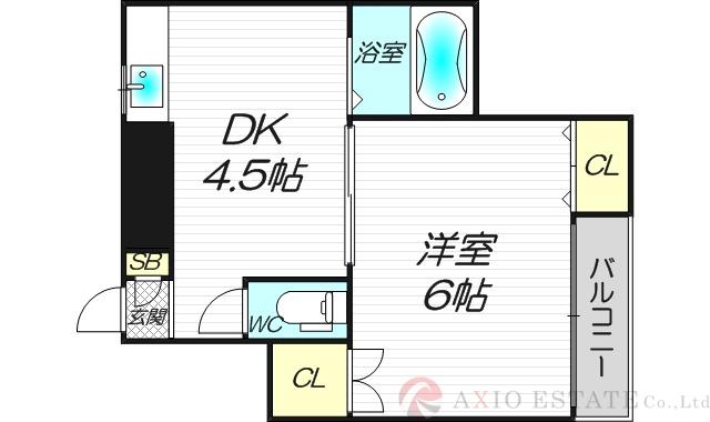 長井ハイツ淡路の間取り
