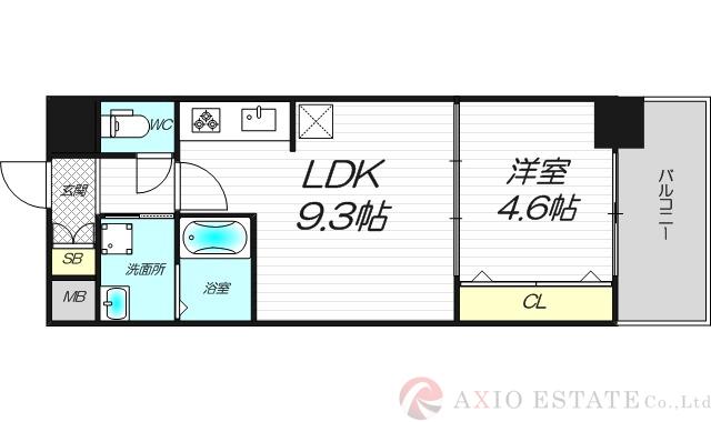 セノアタワー新大阪の間取り