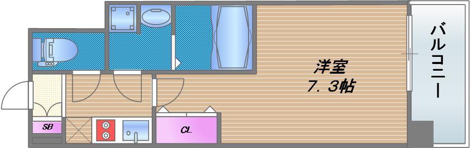 ジアコスモ大阪城南Ⅱの間取り
