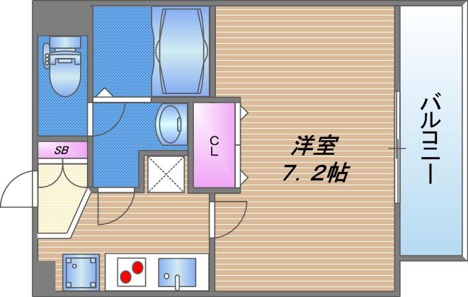 AILE東中浜の間取り