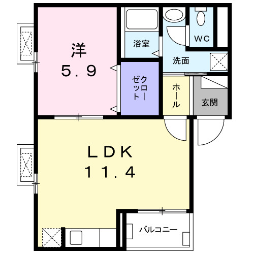 アルコバレーノの間取り