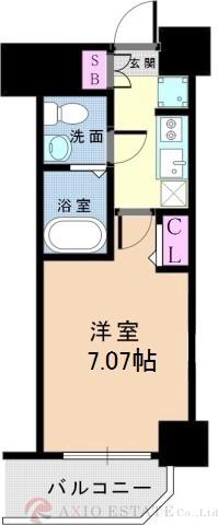 アリビオ江坂南金田の間取り