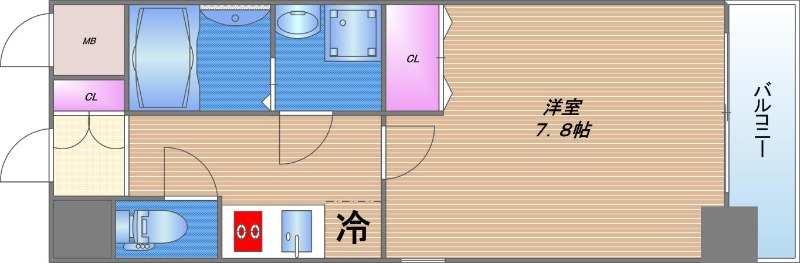 クレアートヨーロッパアベニューシティライフの間取り