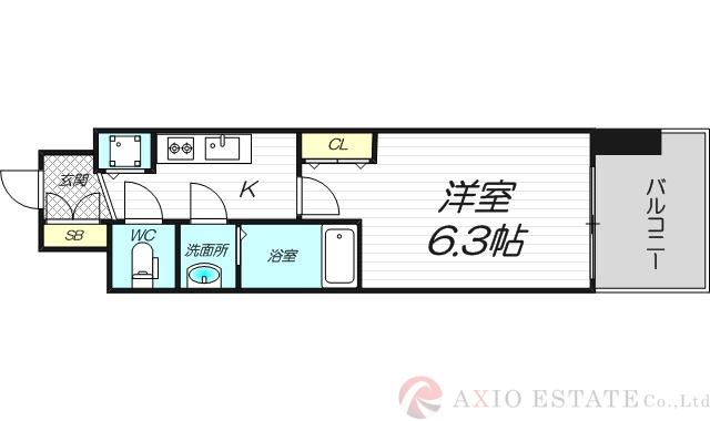 アドバンス新大阪ウエストゲートの間取り