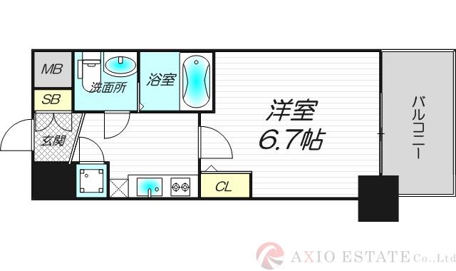 アドバンス新大阪ラシュレの間取り