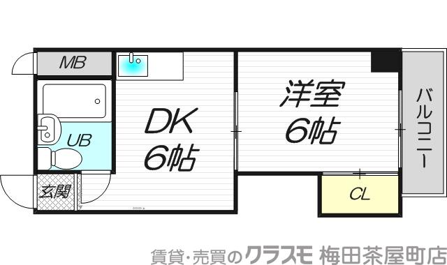 西中島の完工年月(1984年1月)築の賃貸マンションの間取り