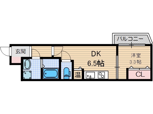 クレアトゥール岸辺1の間取り