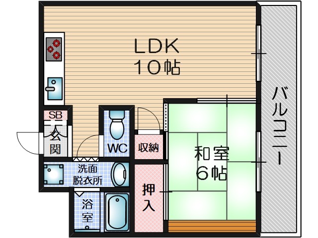 天王ビルの間取り