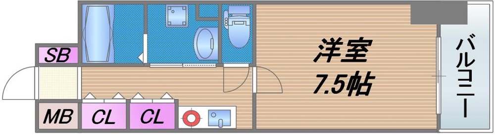 ロネスタ新深江の間取り