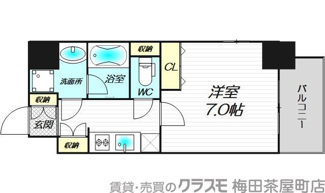 アーバネックス梅田西の間取り