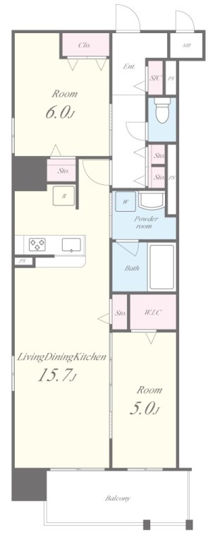 セファ上本町の間取り