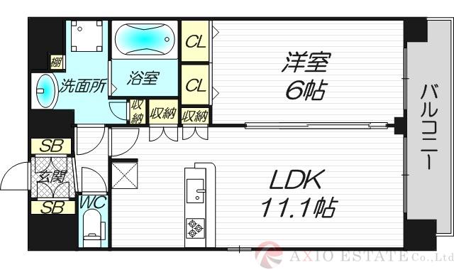 プレサンス新大阪ヴィガの間取り