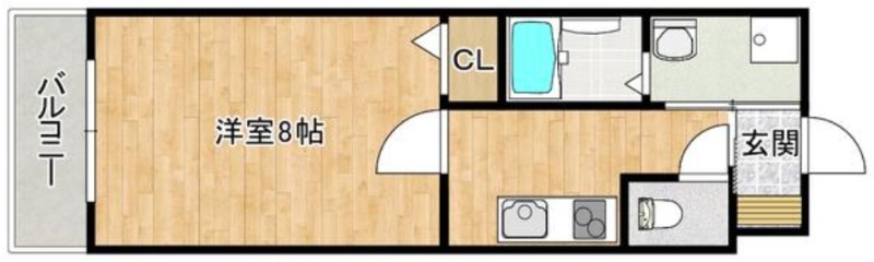 西ノ京東月光町の完工年月(2026年3月)築の賃貸マンションの間取り