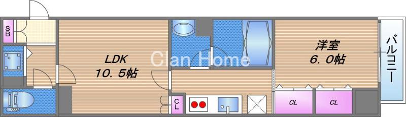 サージュ天王寺の間取り