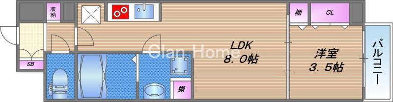 リアライズ南巽の間取り
