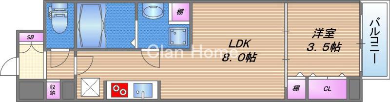 リアライズ南巽の間取り
