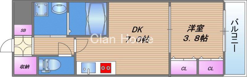 レオンコンフォート本町東Ⅱの間取り