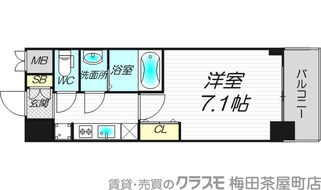 プレサンス新大阪ストリームの間取り