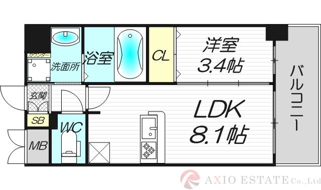 プレサンス新大阪ジェイズの間取り