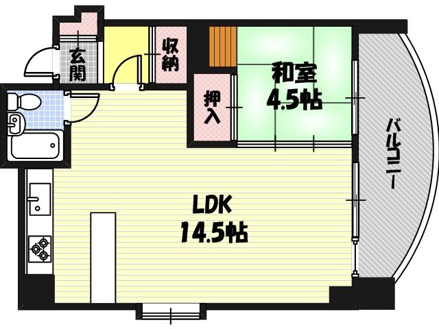 グランドールハタダの間取り