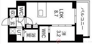 大淀南の完工年月(2025年8月)築の賃貸マンションの間取り