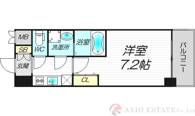 S-RESIDENCE新大阪WESTの間取り