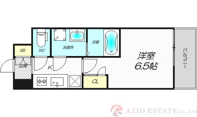 レジュールアッシュ三国本町の間取り