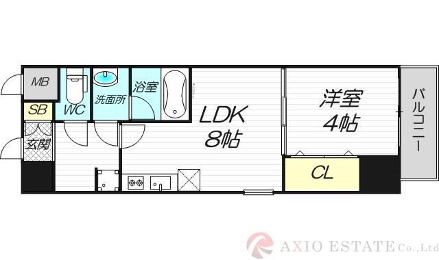 LaCASA新北野Ⅱの間取り