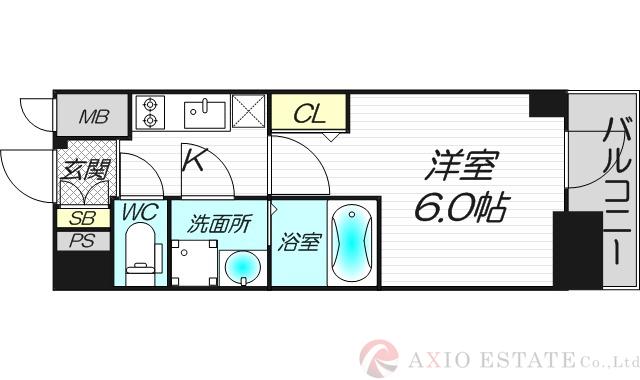 エスリード大阪シティノースの間取り