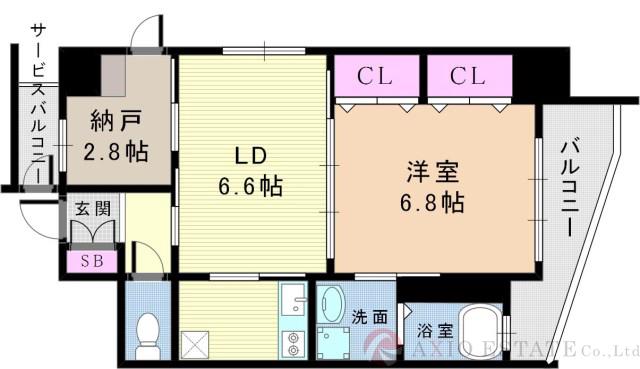 アーバンテラス新大阪の間取り