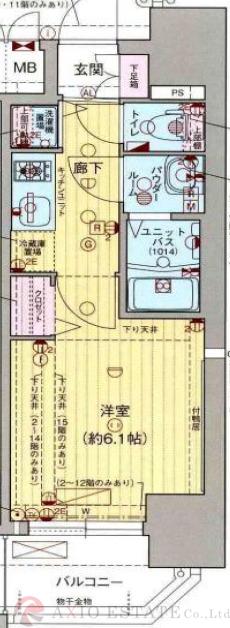 海老江の完工年月(2015年3月)築の賃貸マンションの間取り