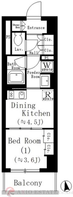 紅梅町の完工年月(2000年3月)築の賃貸マンションの間取り