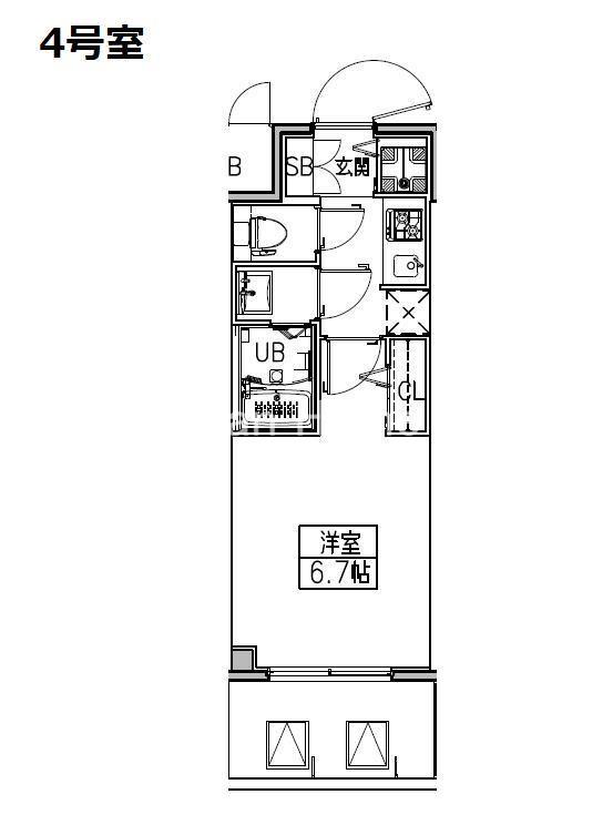 S-RESIDENCE城東SEVERの間取り