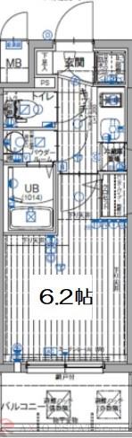 浮田の完工年月(2021年2月)築の賃貸マンションの間取り