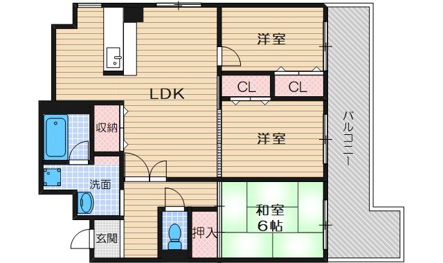 サンシャイン南茨木の間取り