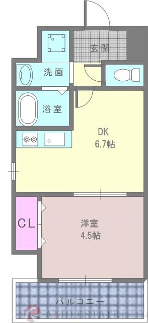 S-FORT江坂Fioreの間取り