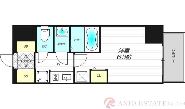 エステムコート新大阪12オルティの間取り