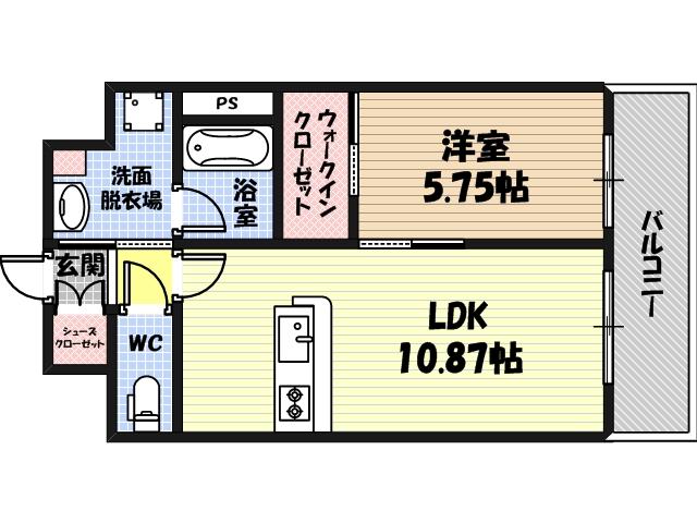 プレジオ内代の間取り