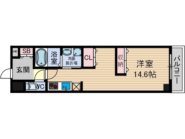 山崎マンション13の間取り