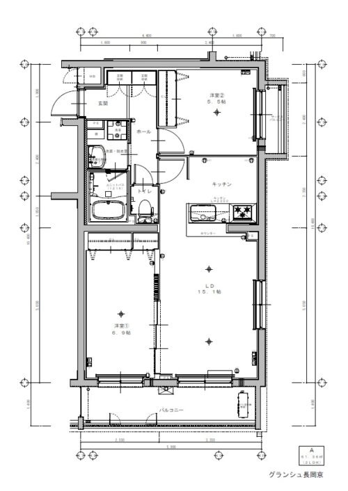 開田の完工年月(2026年2月)築の賃貸マンションの間取り
