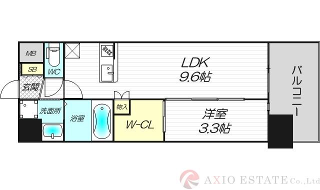 セレニテ江坂ミラクの間取り