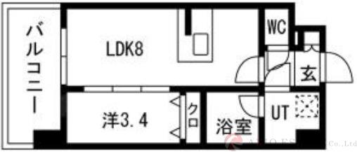 エスリードレジデンス大阪福島シティスクエアの間取り