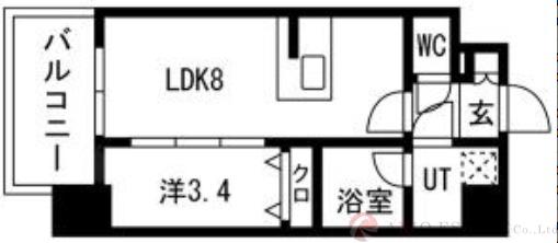 吉野の完工年月(2025年8月)築の賃貸マンションの間取り