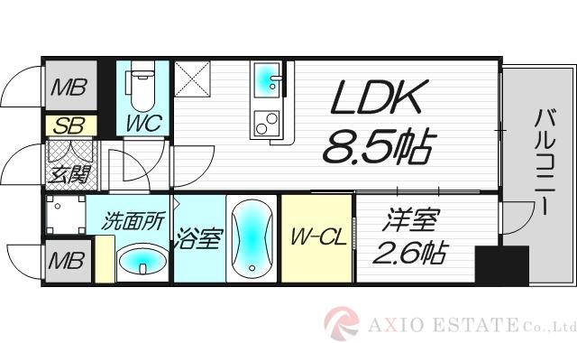 セレニテ西中島アリア壱番館の間取り