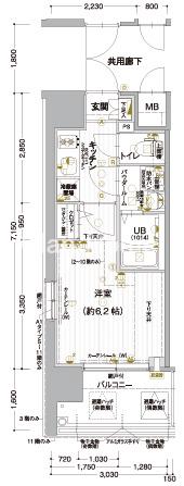 エスリード ザ・グレア大阪の間取り