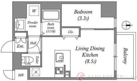 片町の完工年月(2025年5月)築の賃貸マンションの間取り